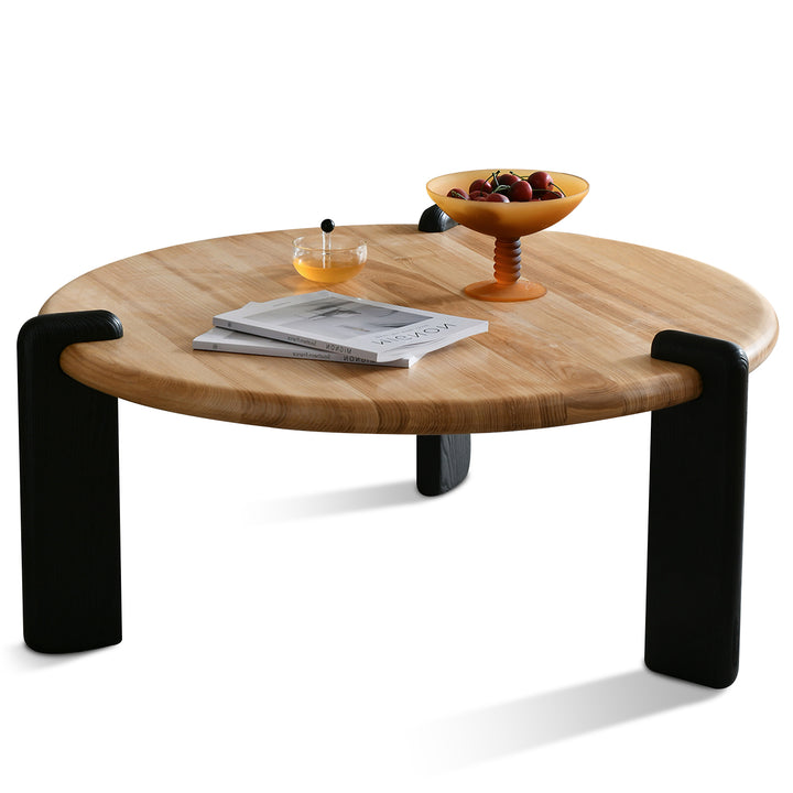 Scandinavian Wood Coffee Table ONDA White Background