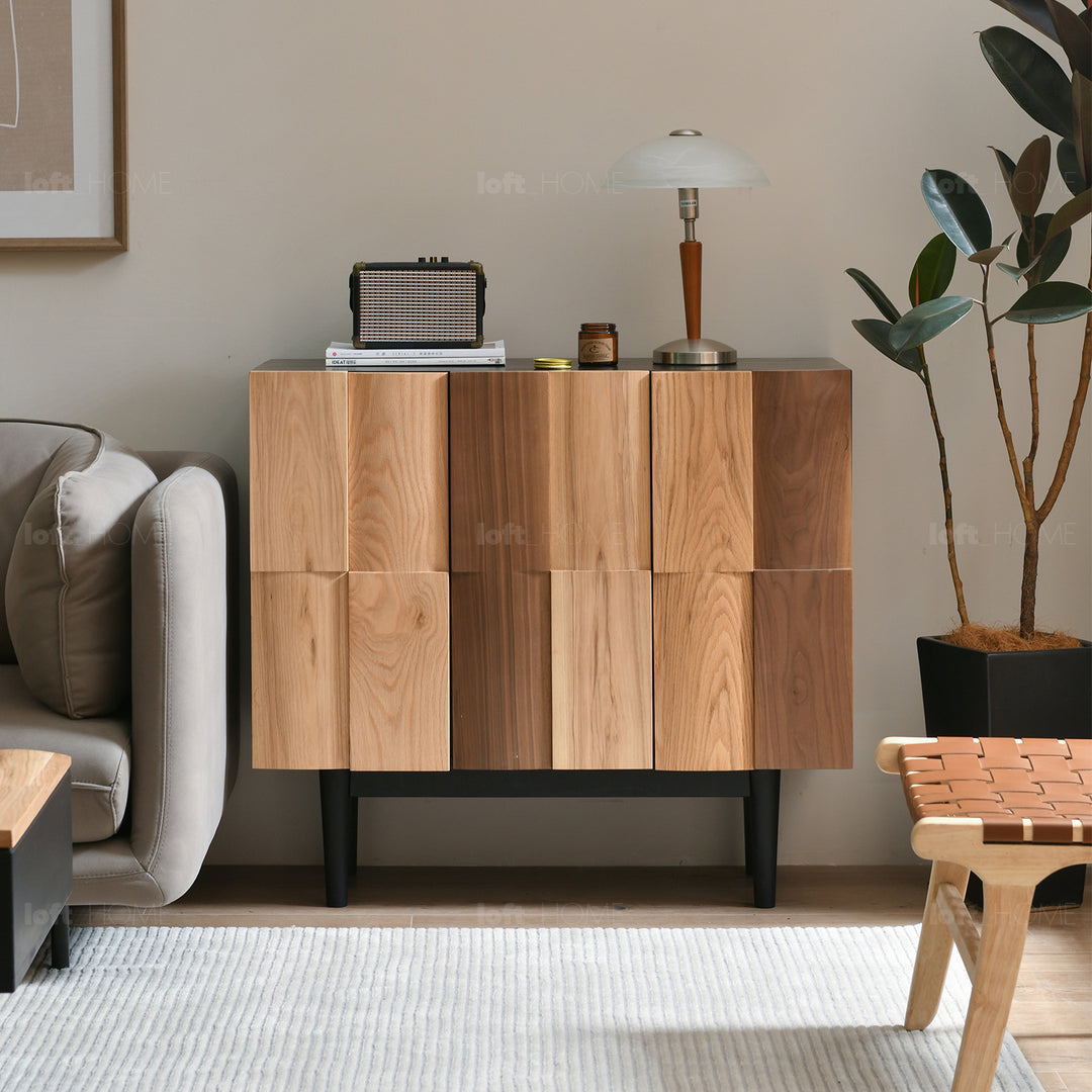 Scandinavian Wood Storage Cabinet VARIATION 1 Color Variant