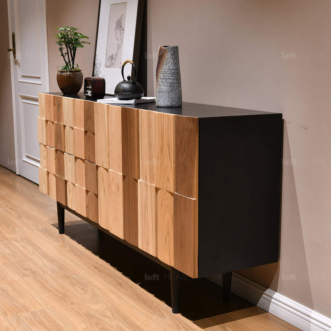 Scandinavian Wood Storage Cabinet VARIATION 2 Life Style