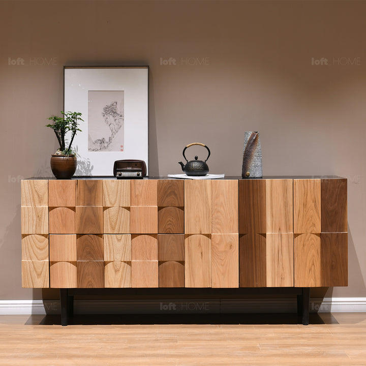 Scandinavian Wood Storage Cabinet VARIATION 2 In-context