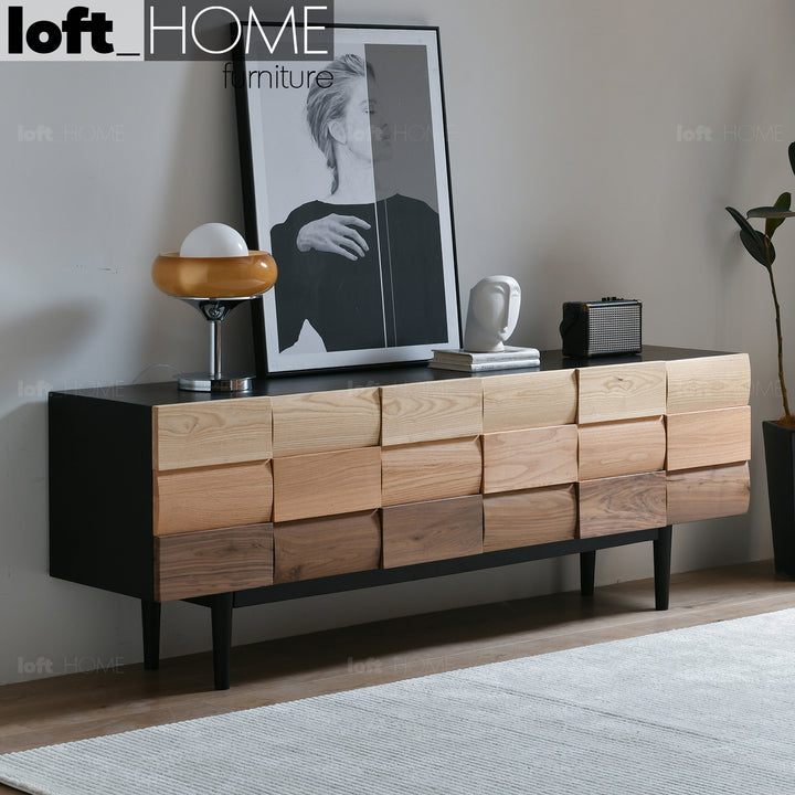 Scandinavian Wood TV Console VARIATION 1 Primary Product