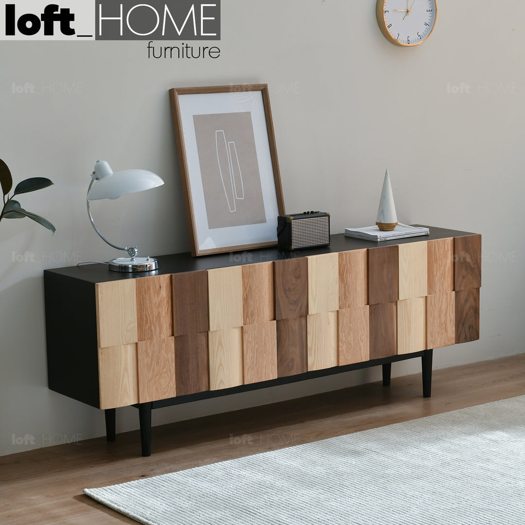 Scandinavian Wood TV Console VARIATION 2 Primary Product