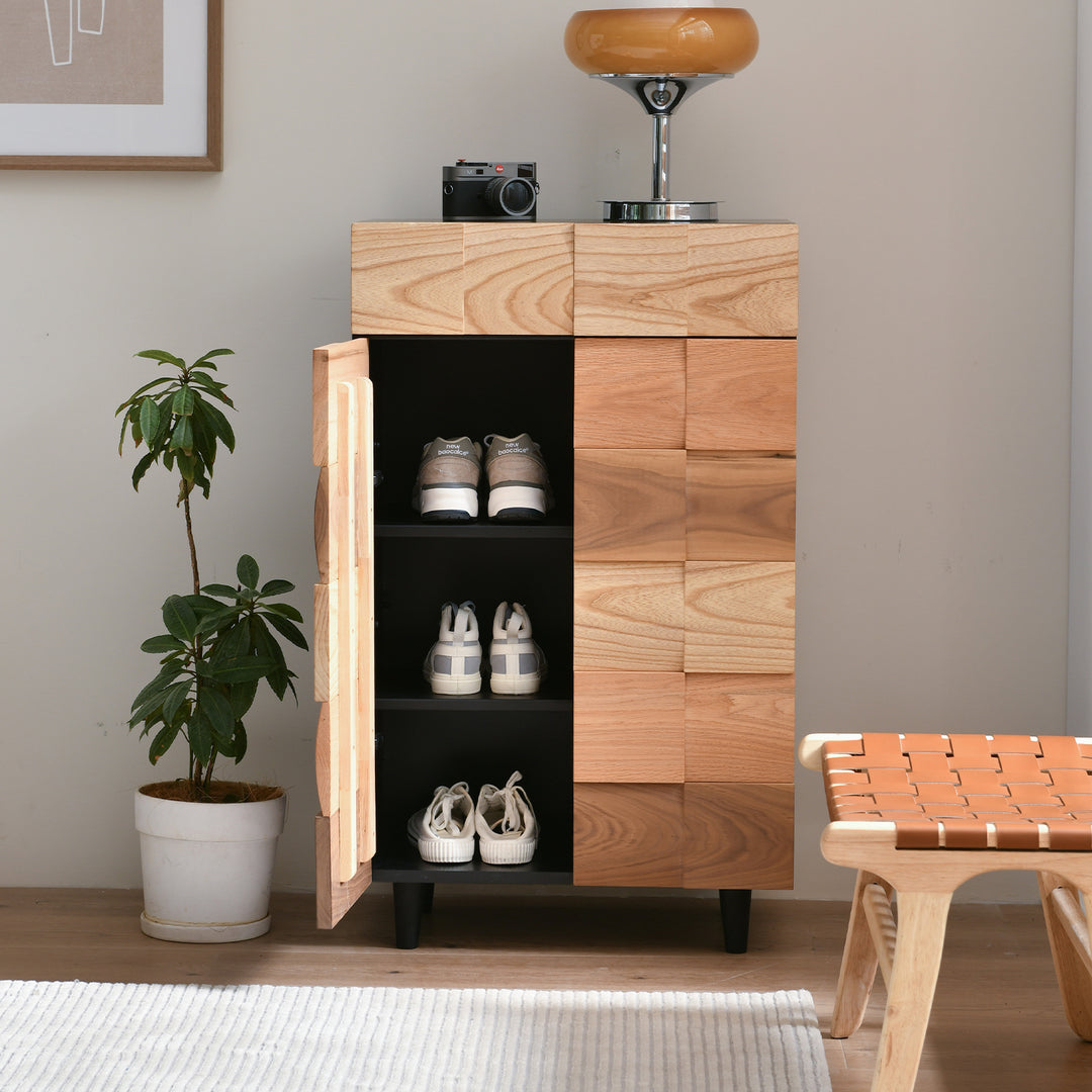 Scandinavian Wood Shoe Cabinet VARIATION Environmental