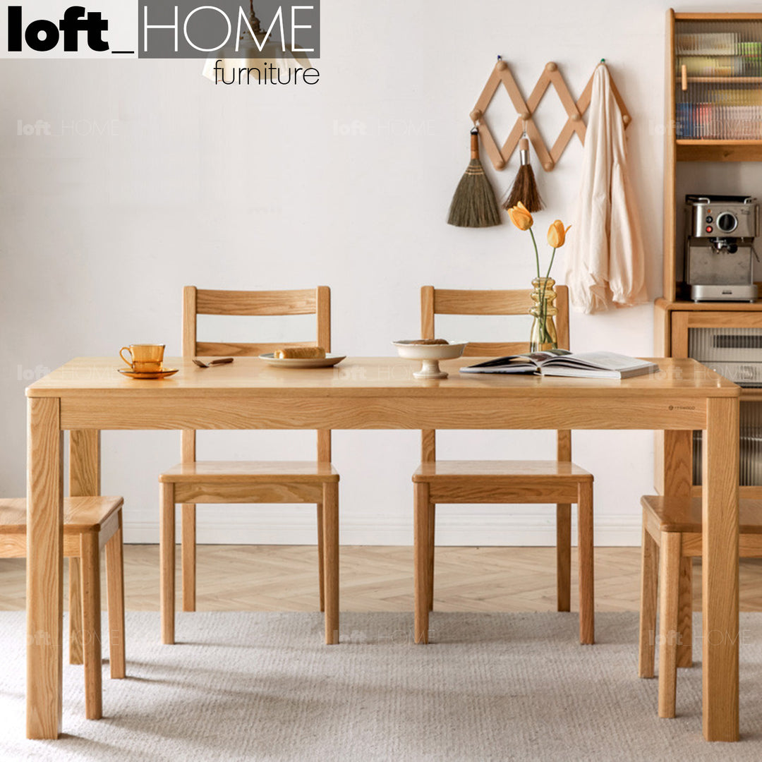 Scandinavian Wood Dining Table ROTTER Color Swatch