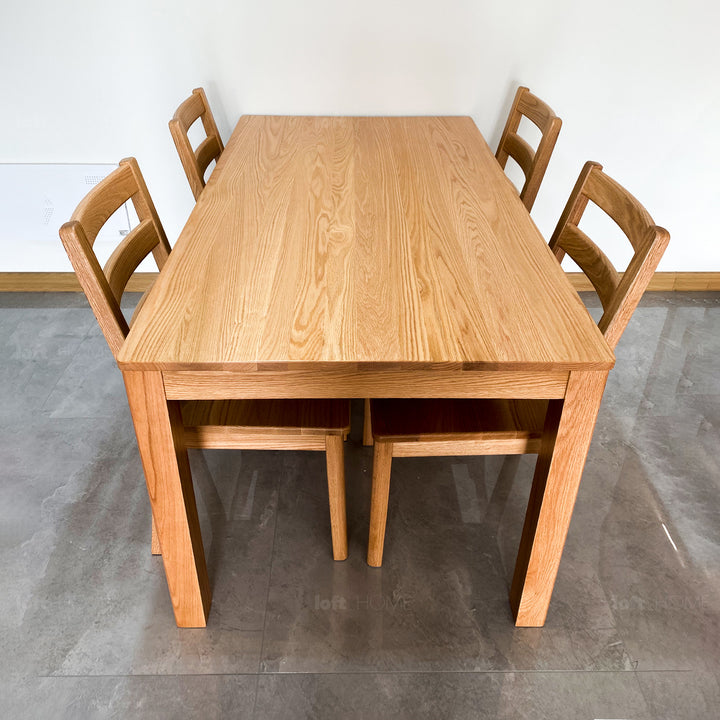 Scandinavian Wood Dining Table ROTTER Color Variant