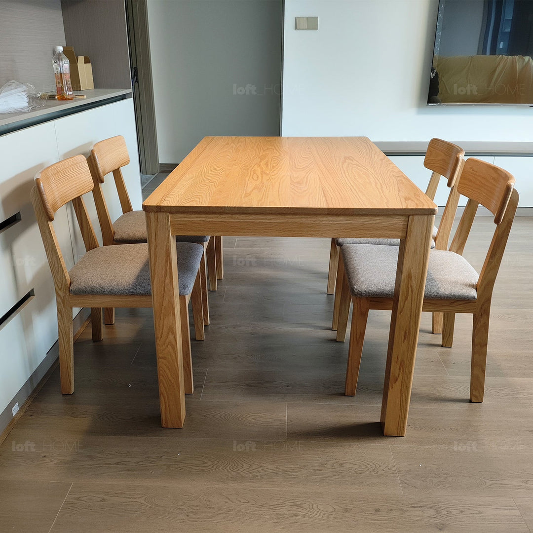 (Fast Delivery) Scandinavian Wood Dining Table ROTTER Life Style