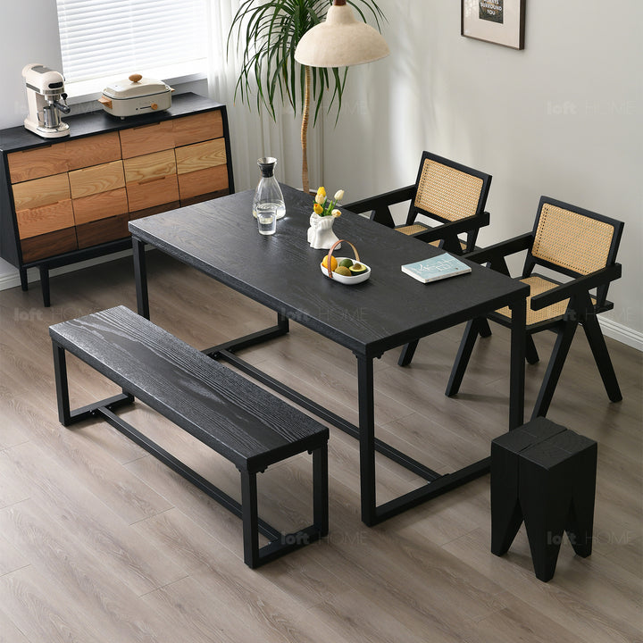 Scandinavian Wood Dining Table CLASSIC OAK Detail 7