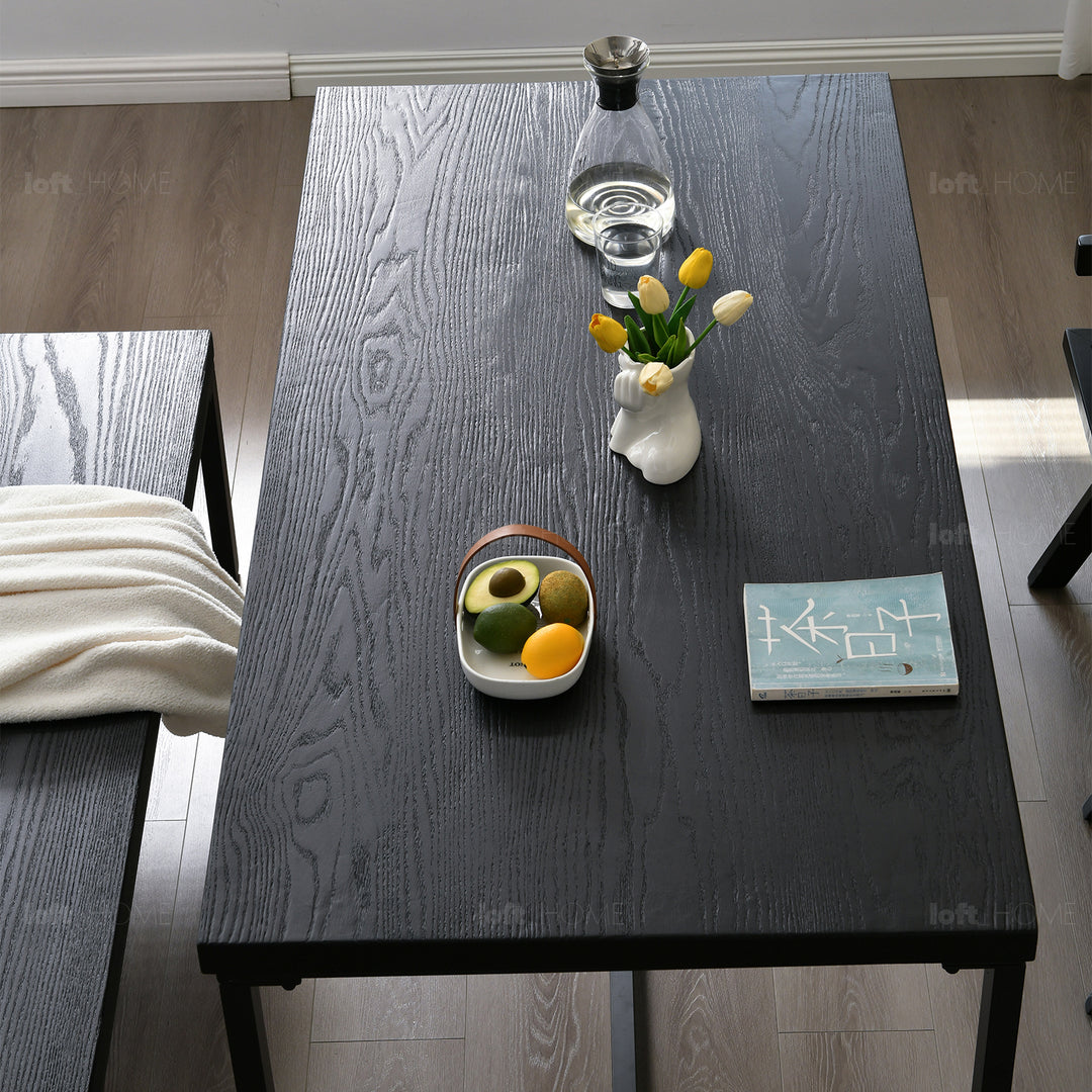 Scandinavian Wood Dining Table CLASSIC OAK Detail 8