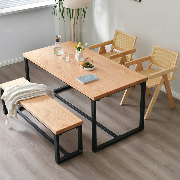 Scandinavian Wood Dining Table CLASSIC OAK Conceptual