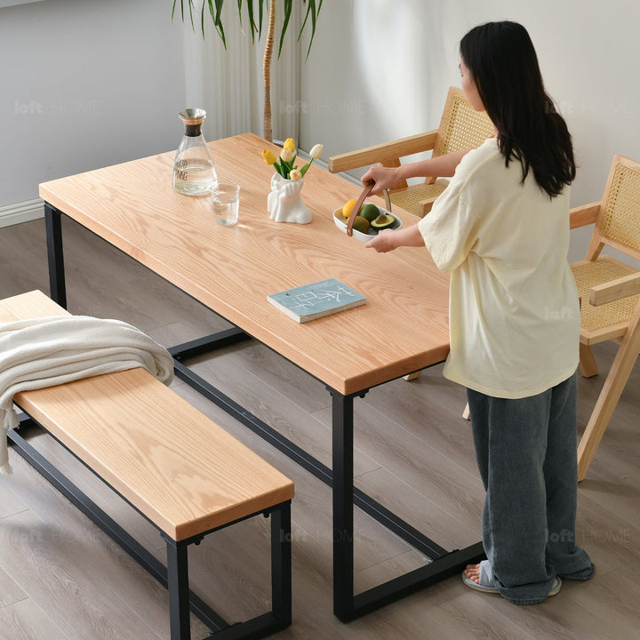 Scandinavian Wood Dining Table CLASSIC OAK Life Style
