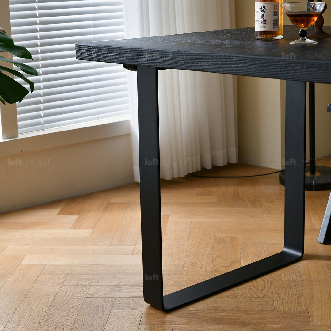 (Fast Delivery) Scandinavian Wood Dining Table U SHAPE OAK Detail 7