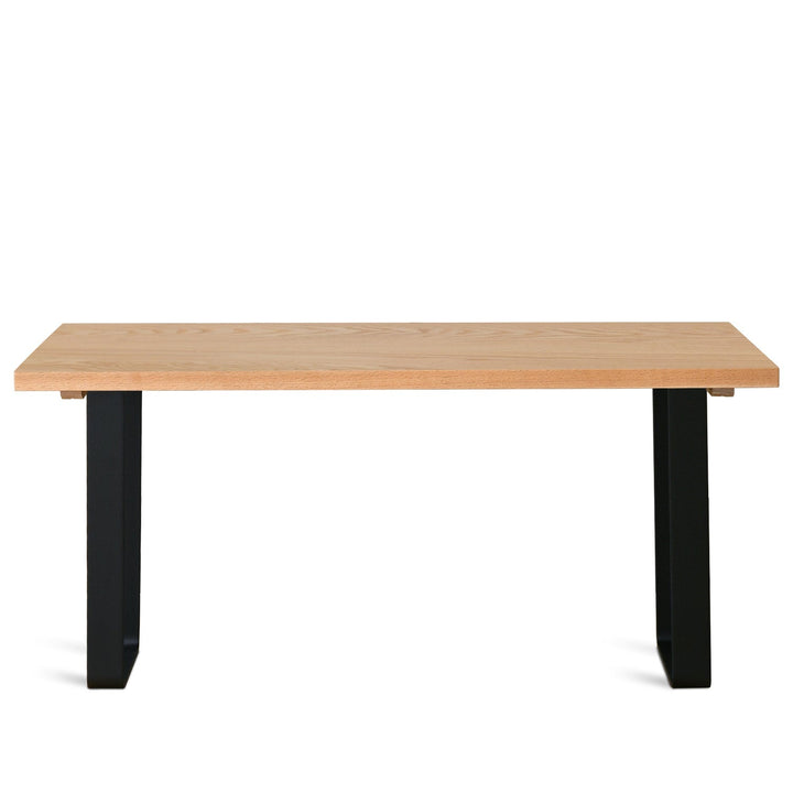 (Fast Delivery) Scandinavian Wood Dining Table U SHAPE OAK White Background