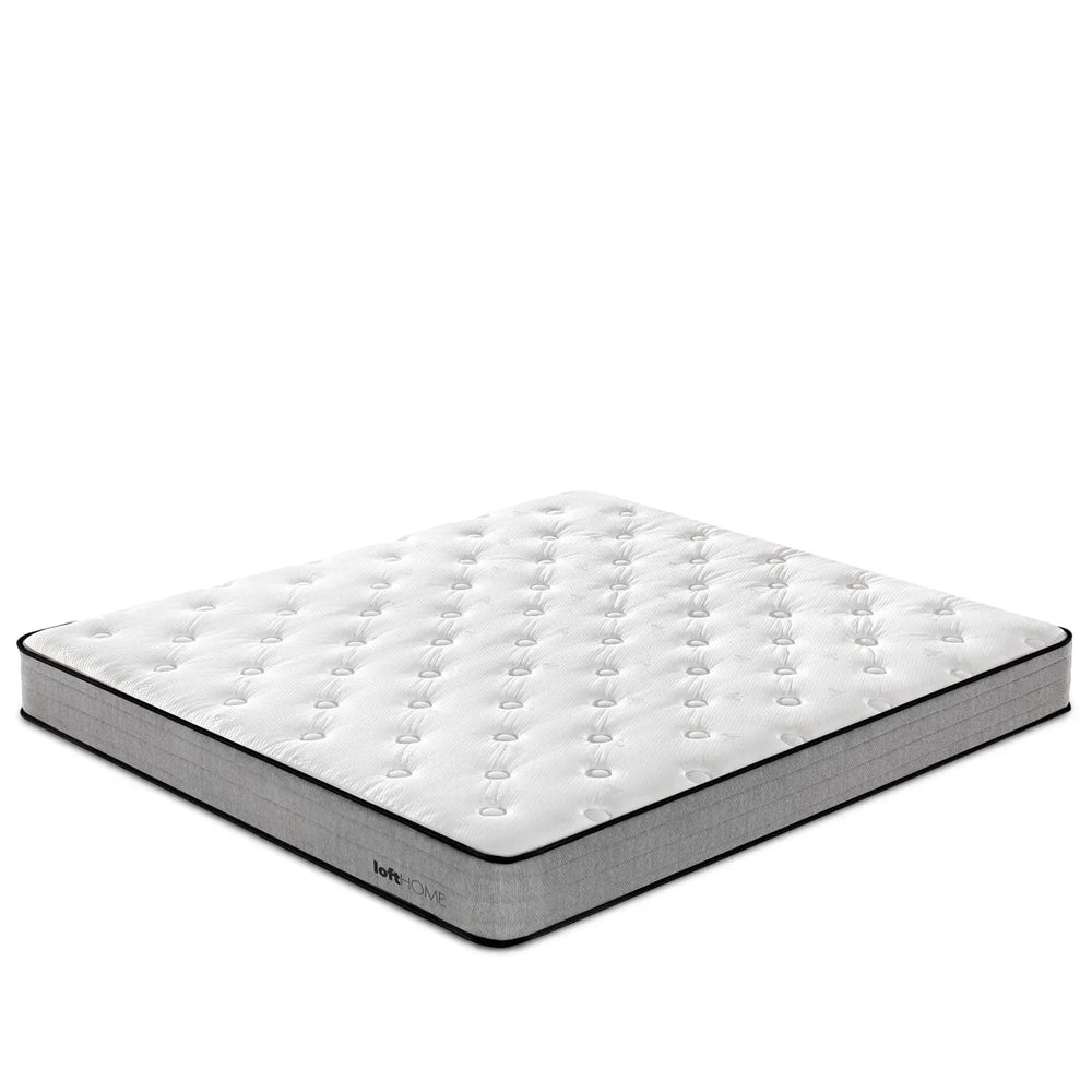 20cm pocket spring mattress sky in white background.