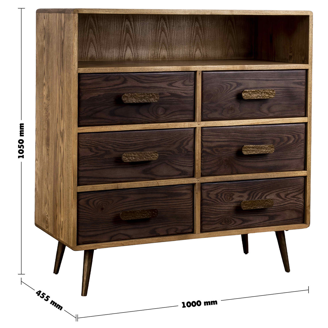 Vintage Wooden Drawer Cabinet HAMMER BRASS Size Chart