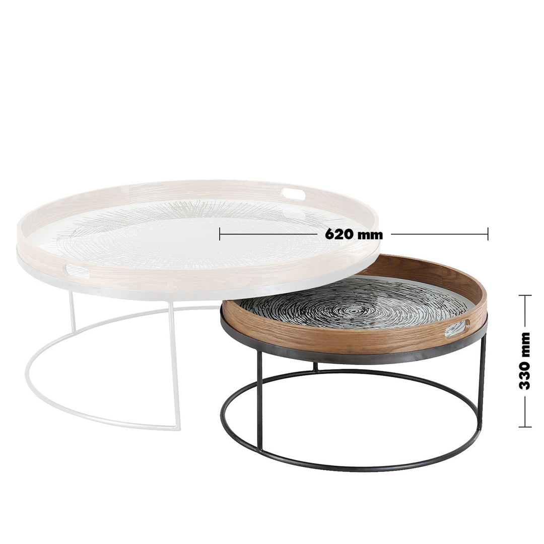 [Clearance] Industrial Oak Wood Coffee Table ART