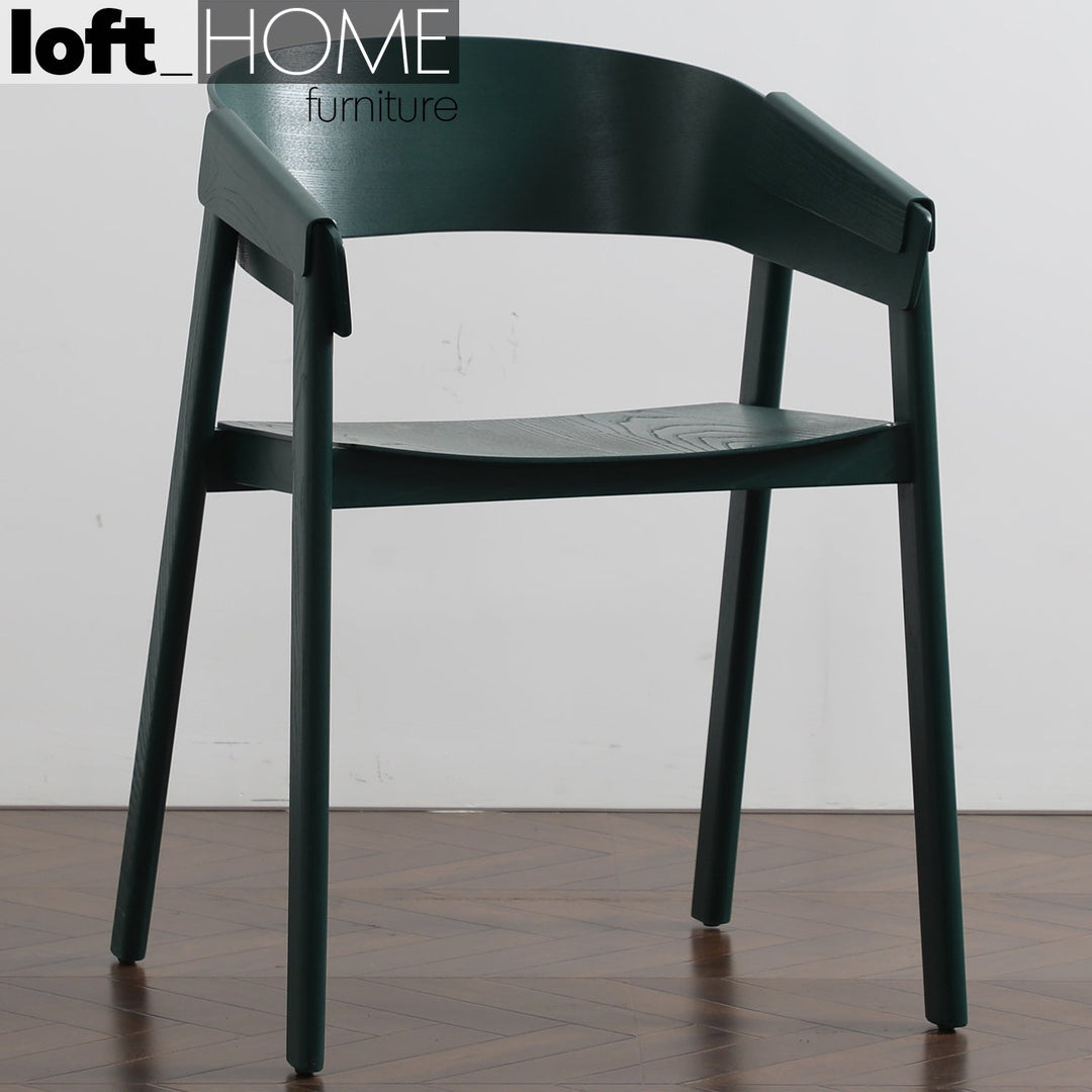 (Fast Delivery) Scandinavian Wood Dining Chair SIMONE Detail 16
