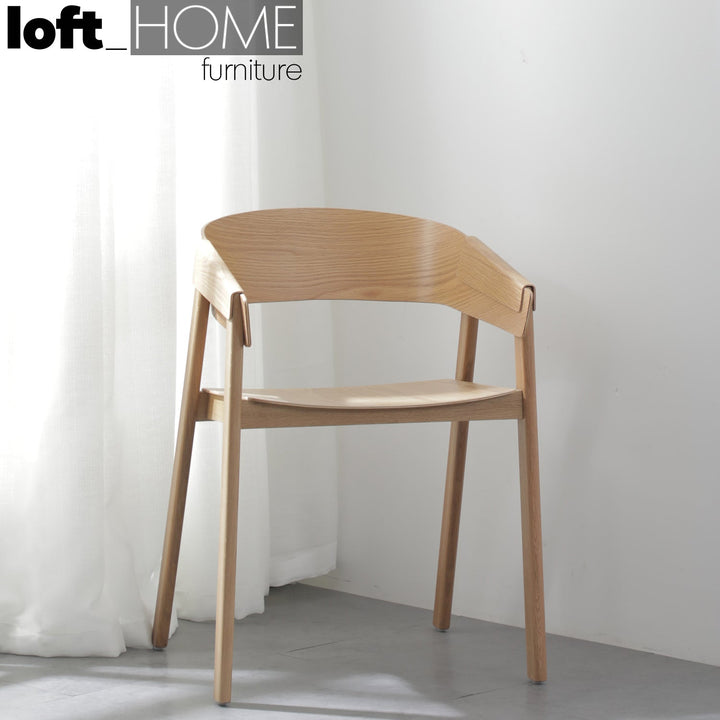 (Fast Delivery) Scandinavian Wood Dining Chair SIMONE Panoramic