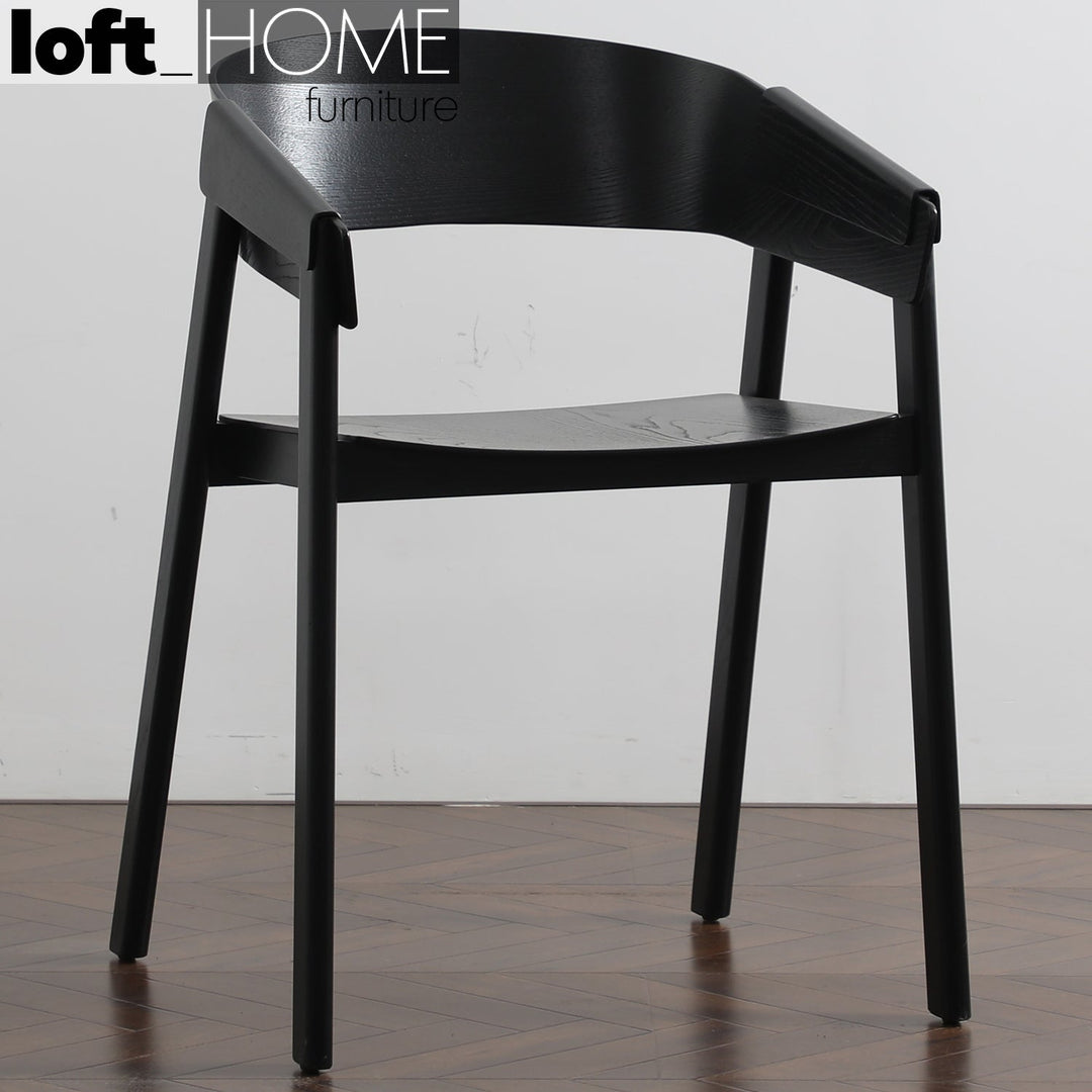 (Fast Delivery) Scandinavian Wood Dining Chair SIMONE Detail 44