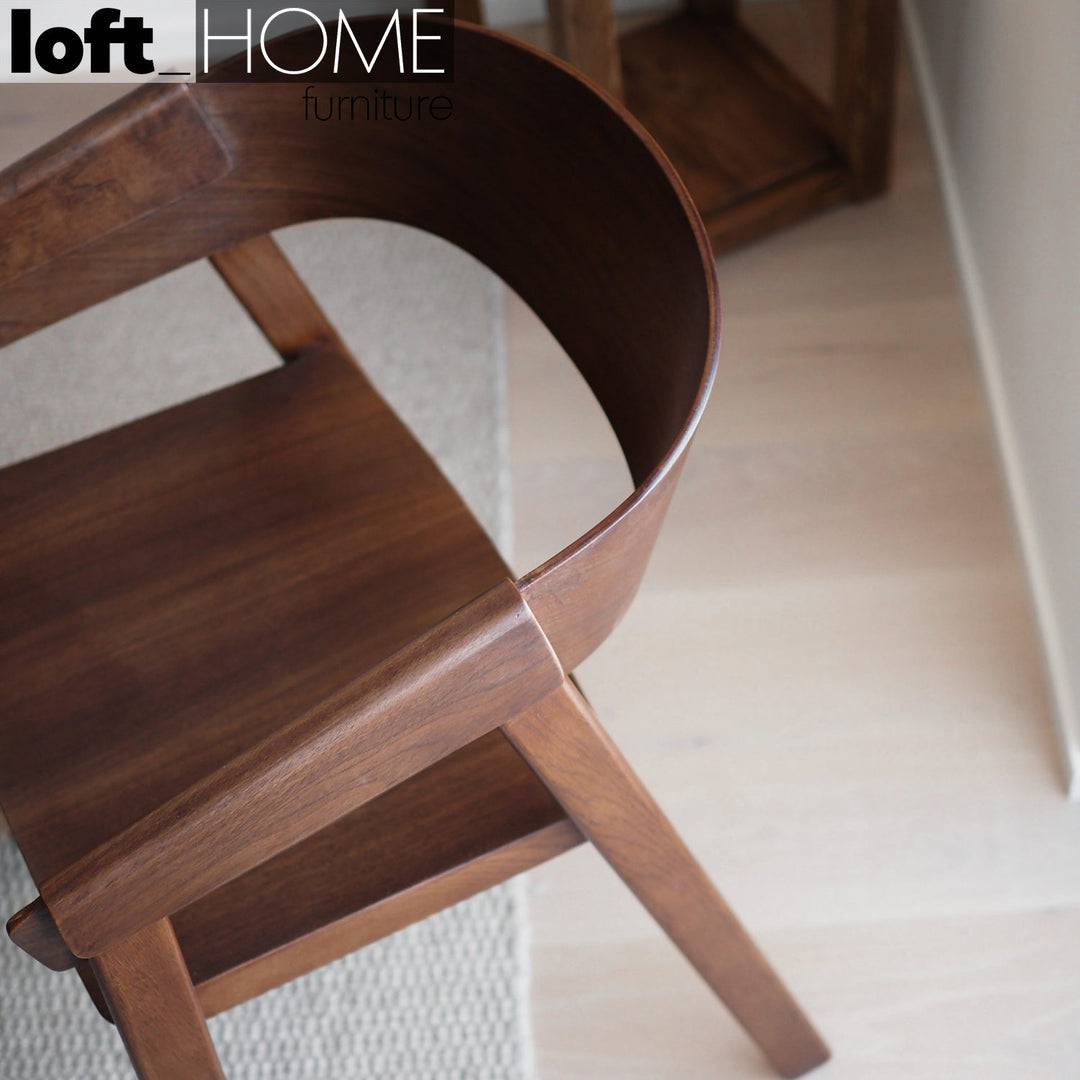(Fast Delivery) Scandinavian Wood Dining Chair SIMONE Detail 5