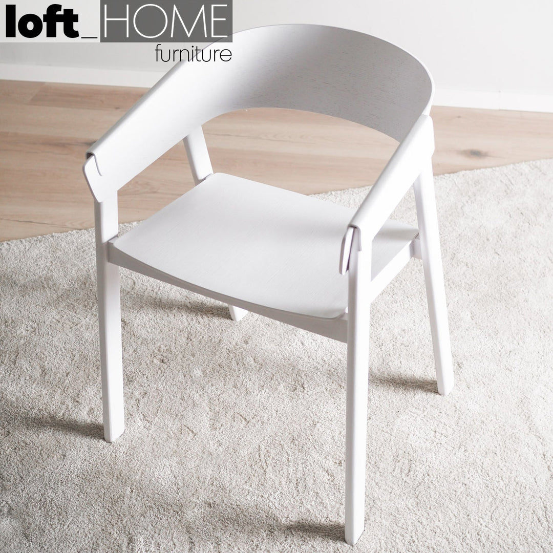 (Fast Delivery) Scandinavian Wood Dining Chair SIMONE Detail 31