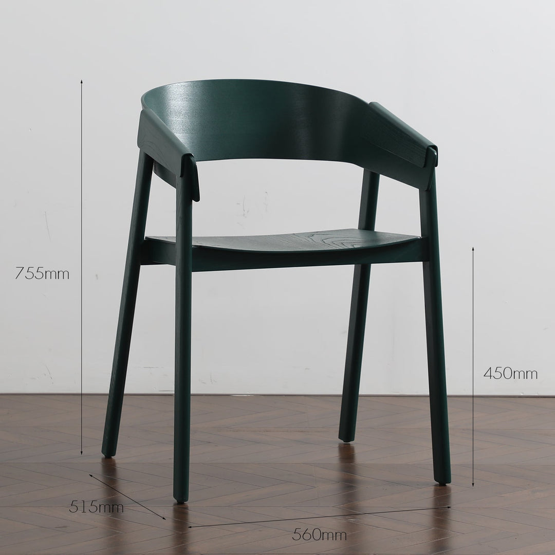 (Fast Delivery) Scandinavian Wood Dining Chair SIMONE Detail 28