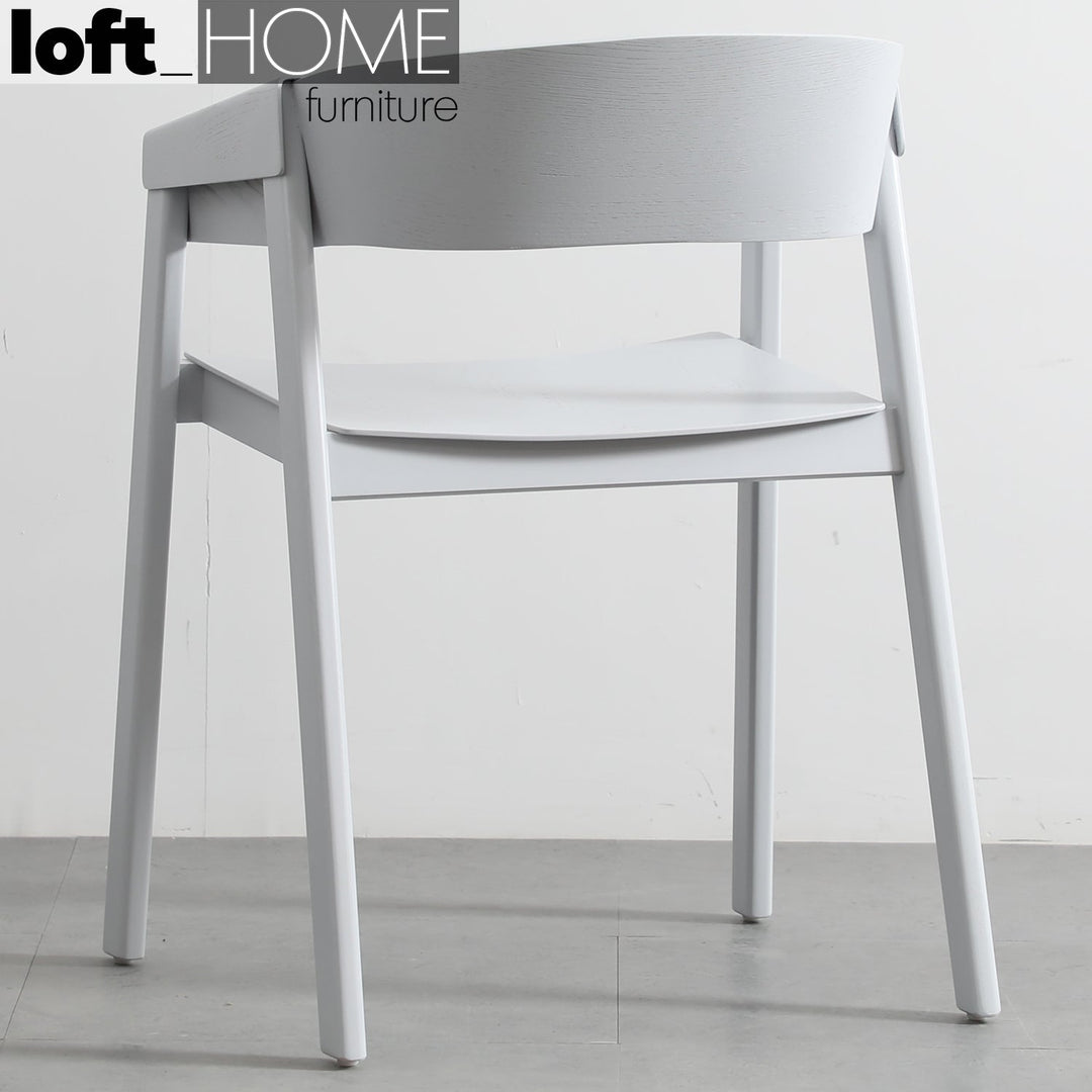 (Fast Delivery) Scandinavian Wood Dining Chair SIMONE Detail 37