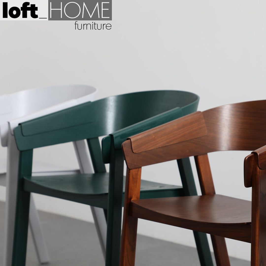 (Fast Delivery) Scandinavian Wood Dining Chair SIMONE Detail 21