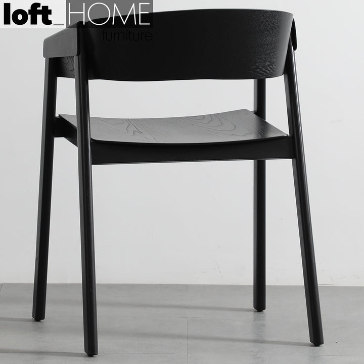 (Fast Delivery) Scandinavian Wood Dining Chair SIMONE Detail 47