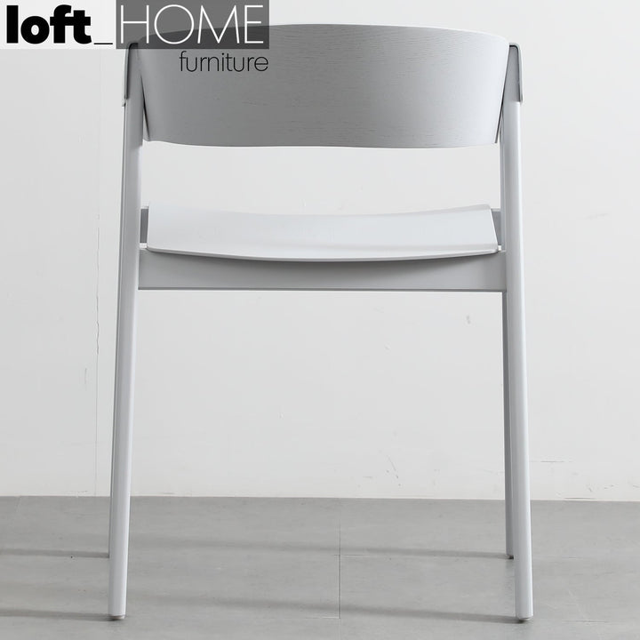 (Fast Delivery) Scandinavian Wood Dining Chair SIMONE Detail 36