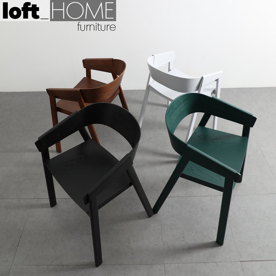 (Fast Delivery) Scandinavian Wood Dining Chair SIMONE Detail 20
