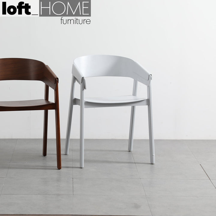 (Fast Delivery) Scandinavian Wood Dining Chair SIMONE Detail 41