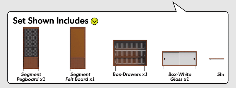 Bauhaus Boxwood Modular Hanging Wall Shelf System MUSE ENTRYWAY Good to Know - 21