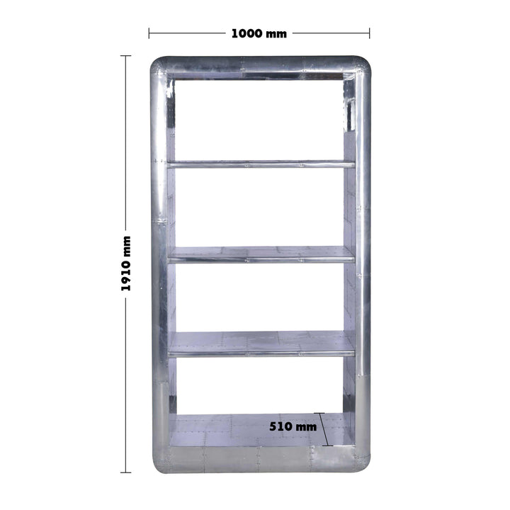 Industrial Aluminium Shelf Bookshelf AIRCRAFT Size Chart