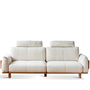 Scandinavian Mixed Weave Fabric 3 Seater Sofa BESSEN