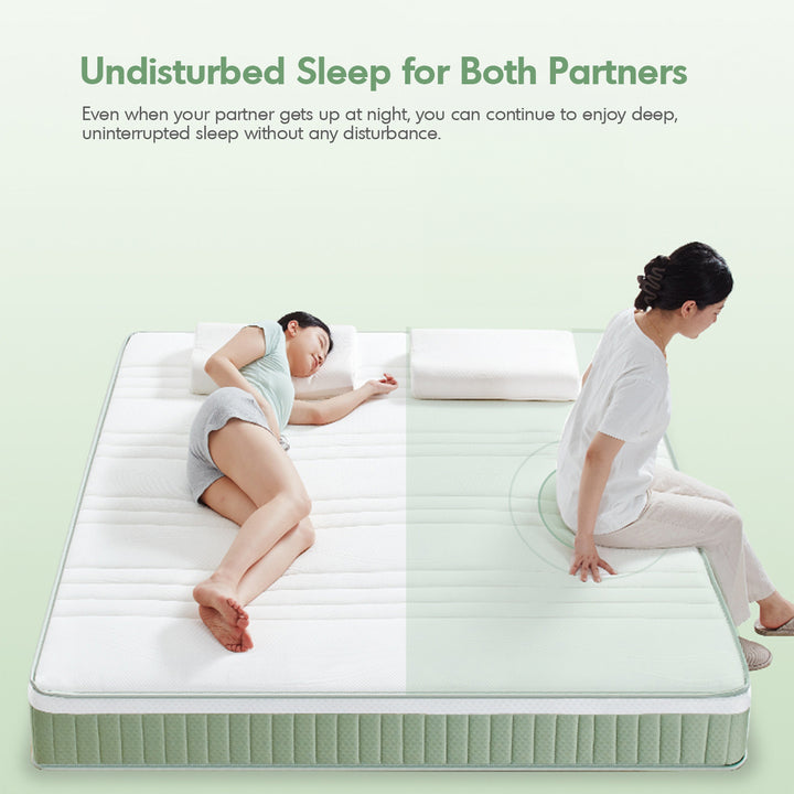 22cm natural latex jute fiber pocket spring double side mattress forest situational feels.