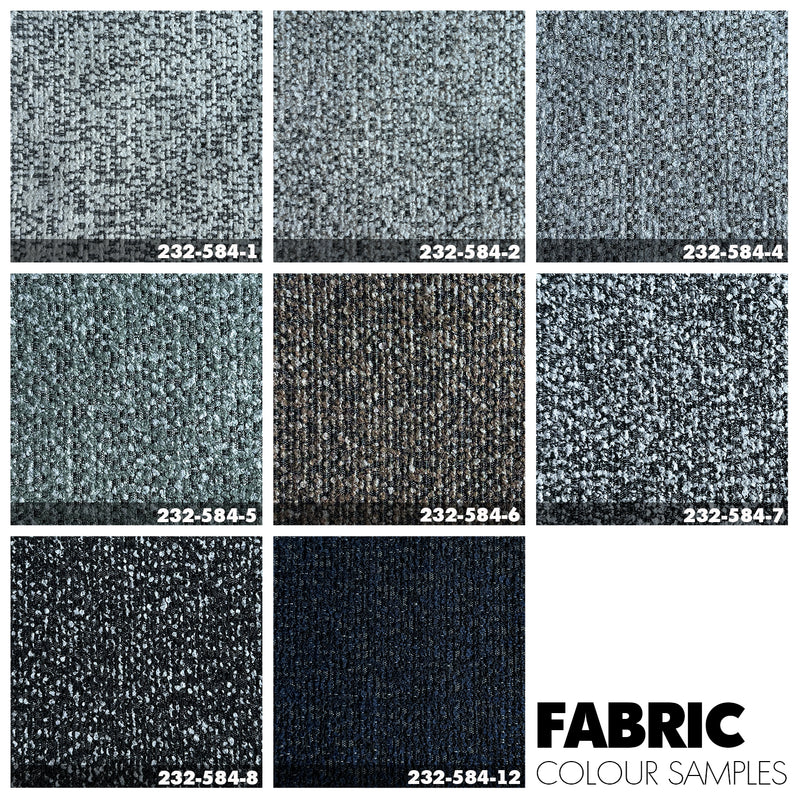 Modern Fabric And Leather Dining Chair METAL MAN N5 Color Swatches