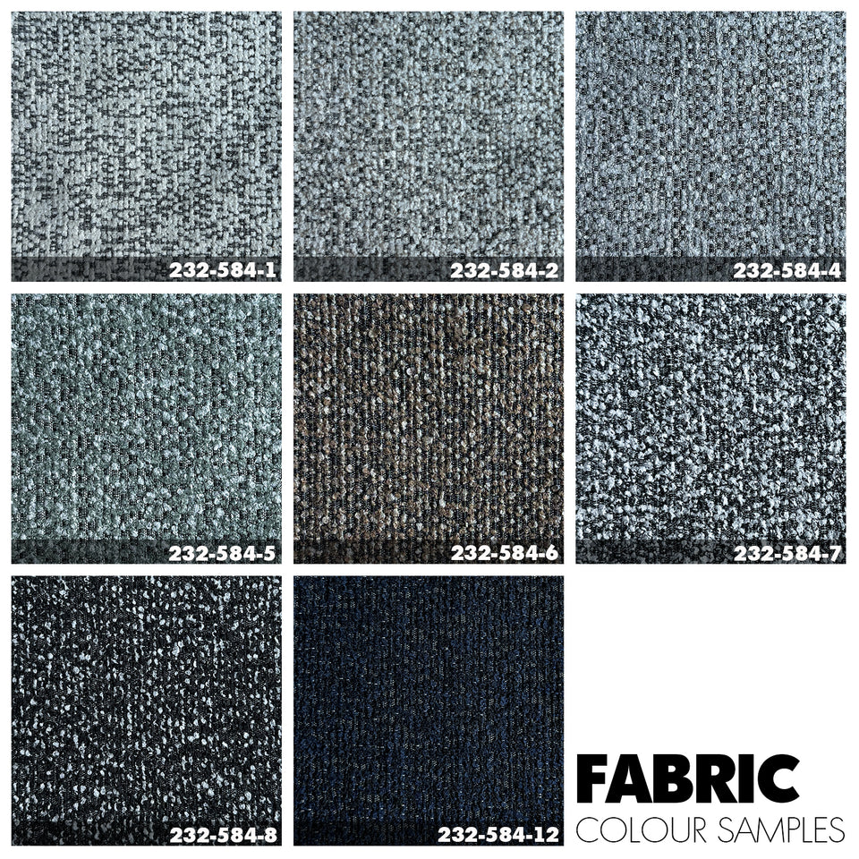 Modern Fabric And Leather Dining Chair METAL MAN N5 Color Swatches