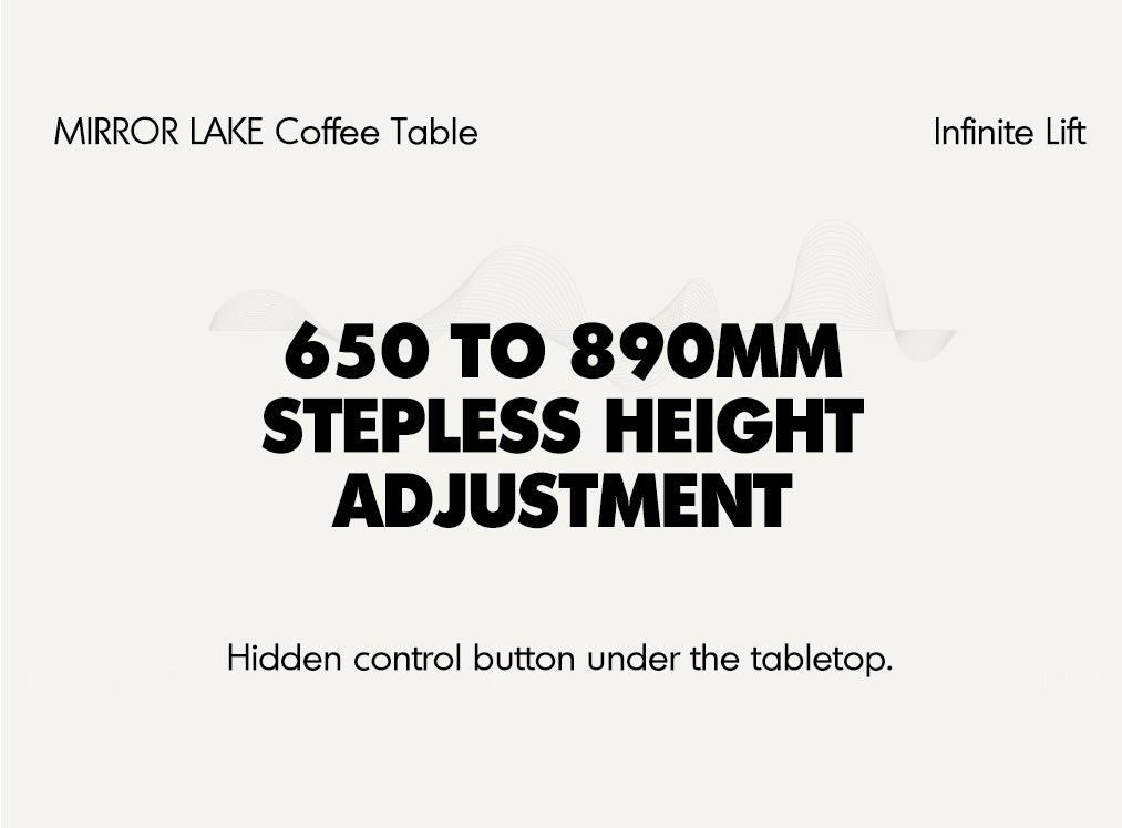 Japandi Walnut Wood Extendable Height Adjustable Coffee Table MIRROR LAKE Good to Know - 4