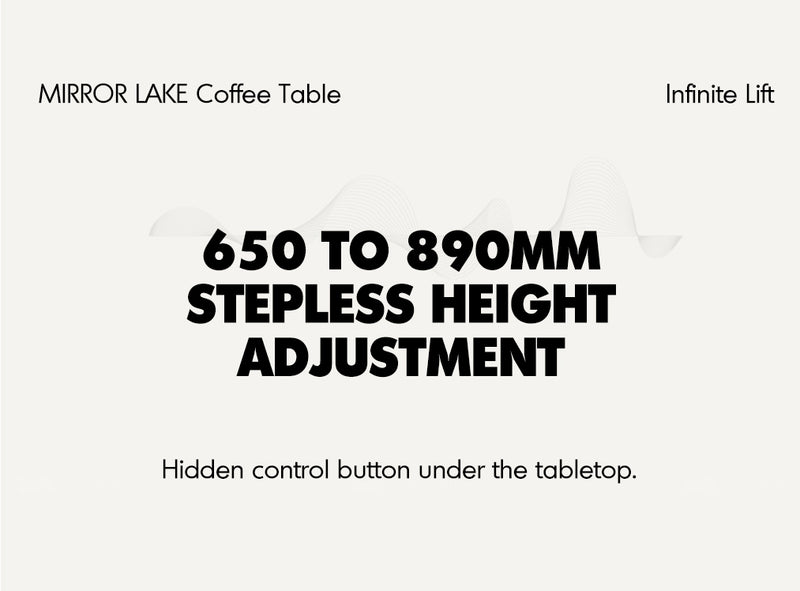 Japandi Walnut Wood Extendable Height Adjustable Coffee Table MIRROR LAKE Good to Know - 4