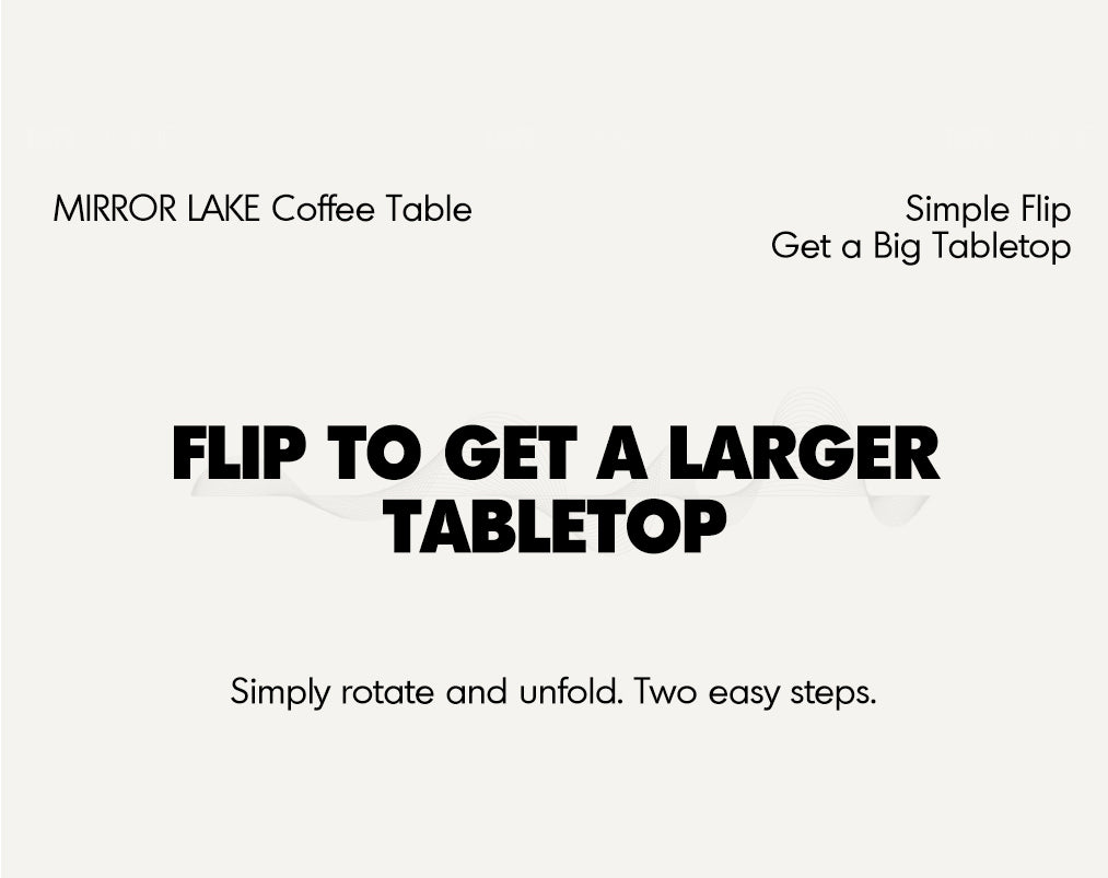 Japandi Walnut Wood Extendable Height Adjustable Coffee Table MIRROR LAKE Good to Know - 6
