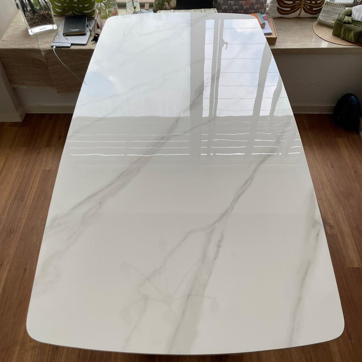 Modern Sintered Stone Dining Table CHELSEA GOLD