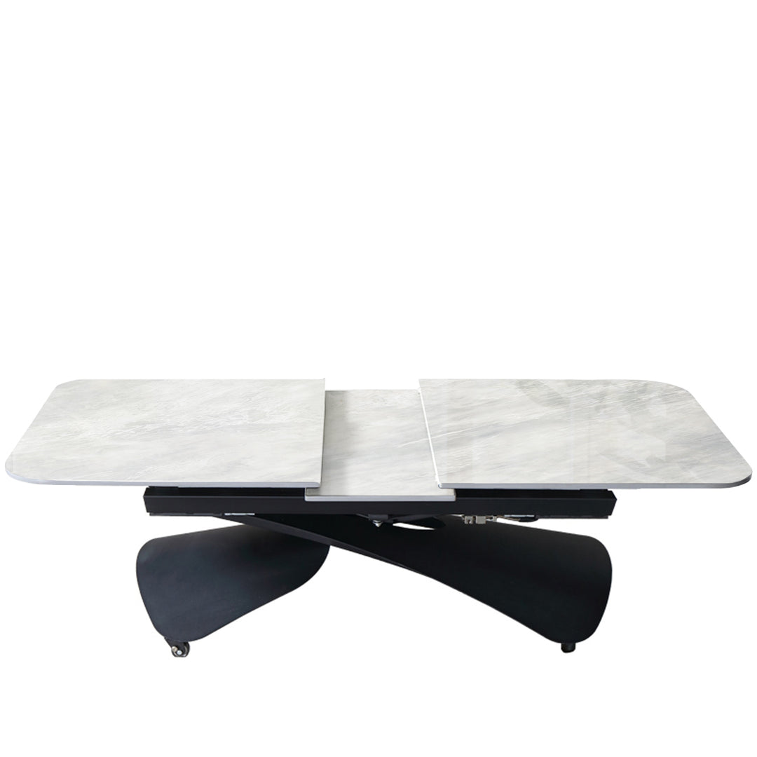 Modern extendable sintered stone coffee x dining table mateo detail 3.