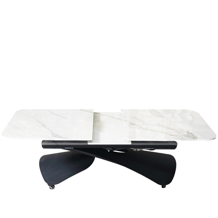 Modern extendable sintered stone coffee x dining table mateo detail 2.