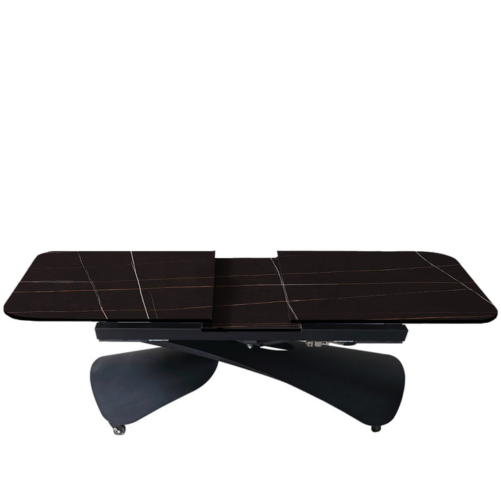 Modern extendable sintered stone coffee x dining table mateo detail 1.