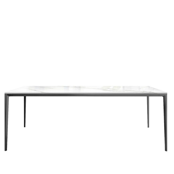 Modern sintered stone dining table long island grey detail 2.