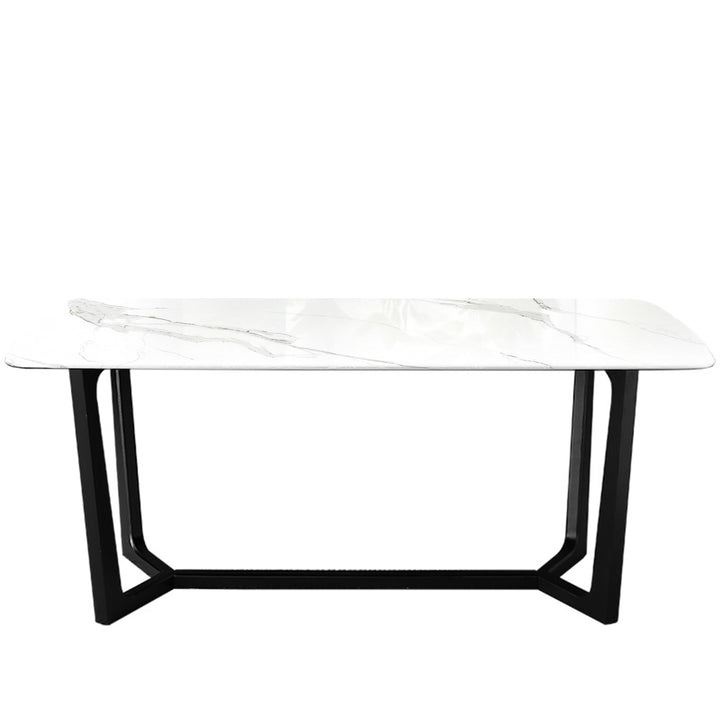 Modern sintered stone dining table chelsea black conceptual design.