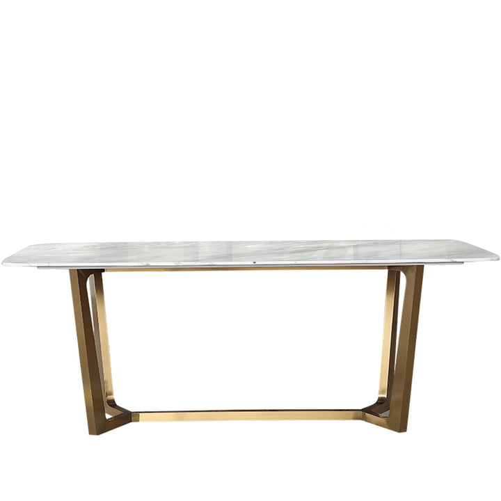 Modern sintered stone dining table chelsea gold detail 1.