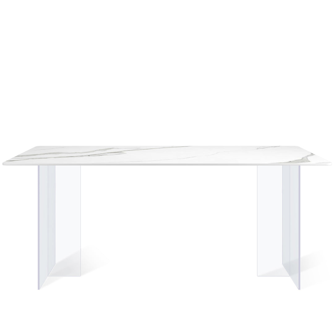 Modern Sintered Stone Dining Table AIR White Background
