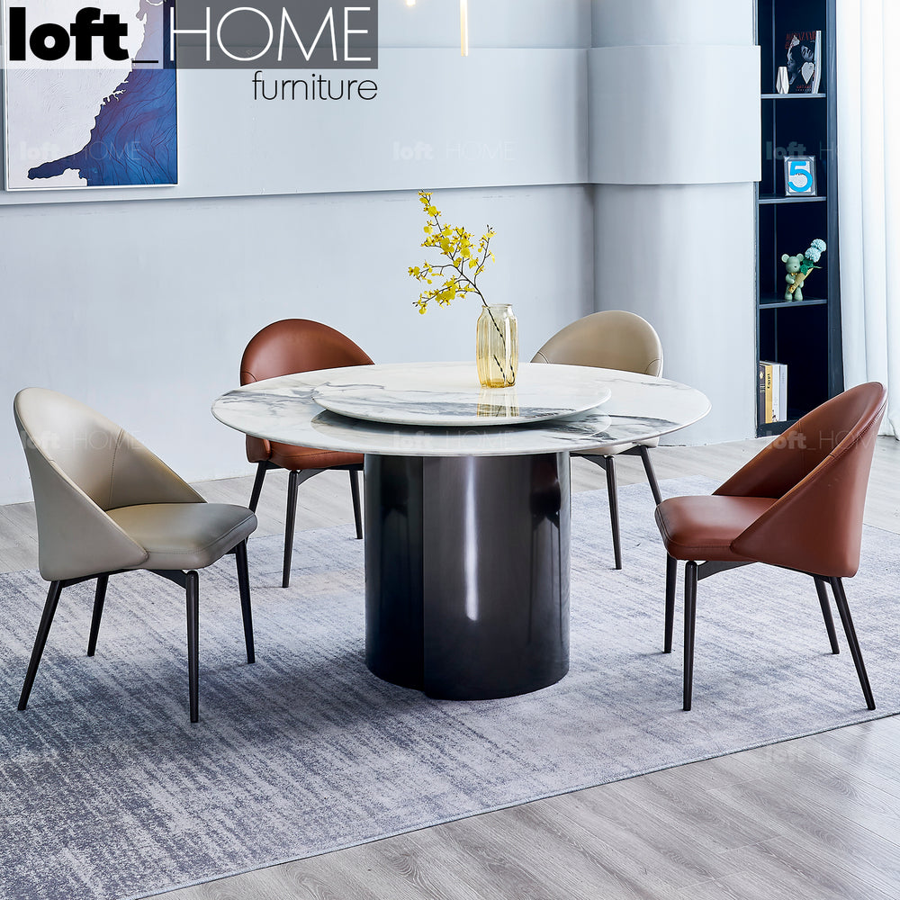 Modern Sintered Stone Round Dining Table TITAN Primary Product