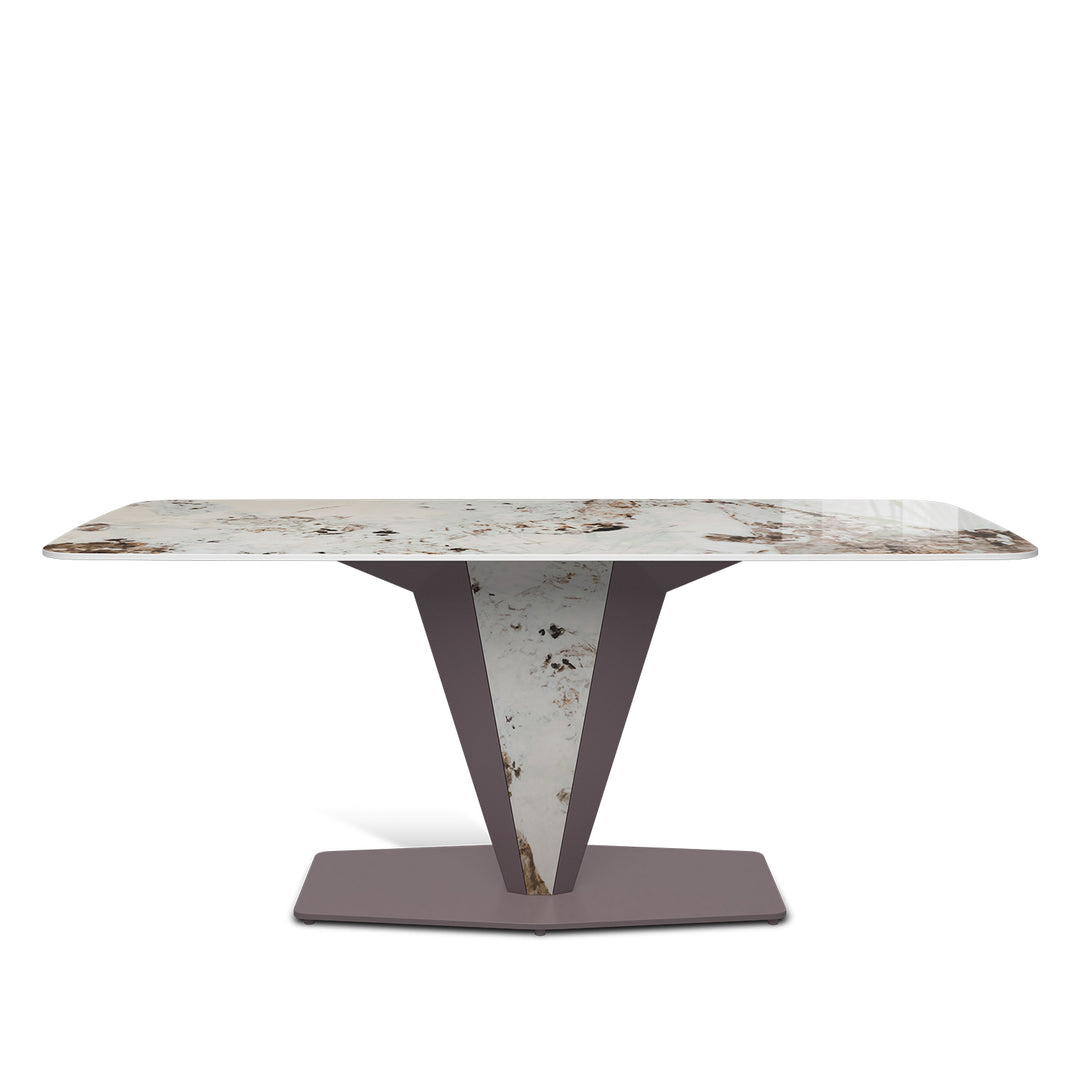 Modern Sintered Stone Dining Table LIBERALITY White Background
